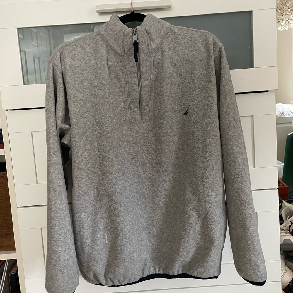 vintage nautica quarter zip fleece
